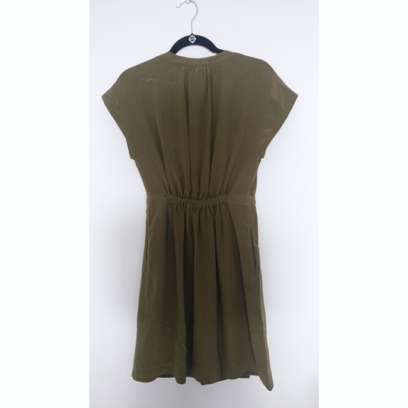 Madewell Green Silk Dress - Picture 4 of 4